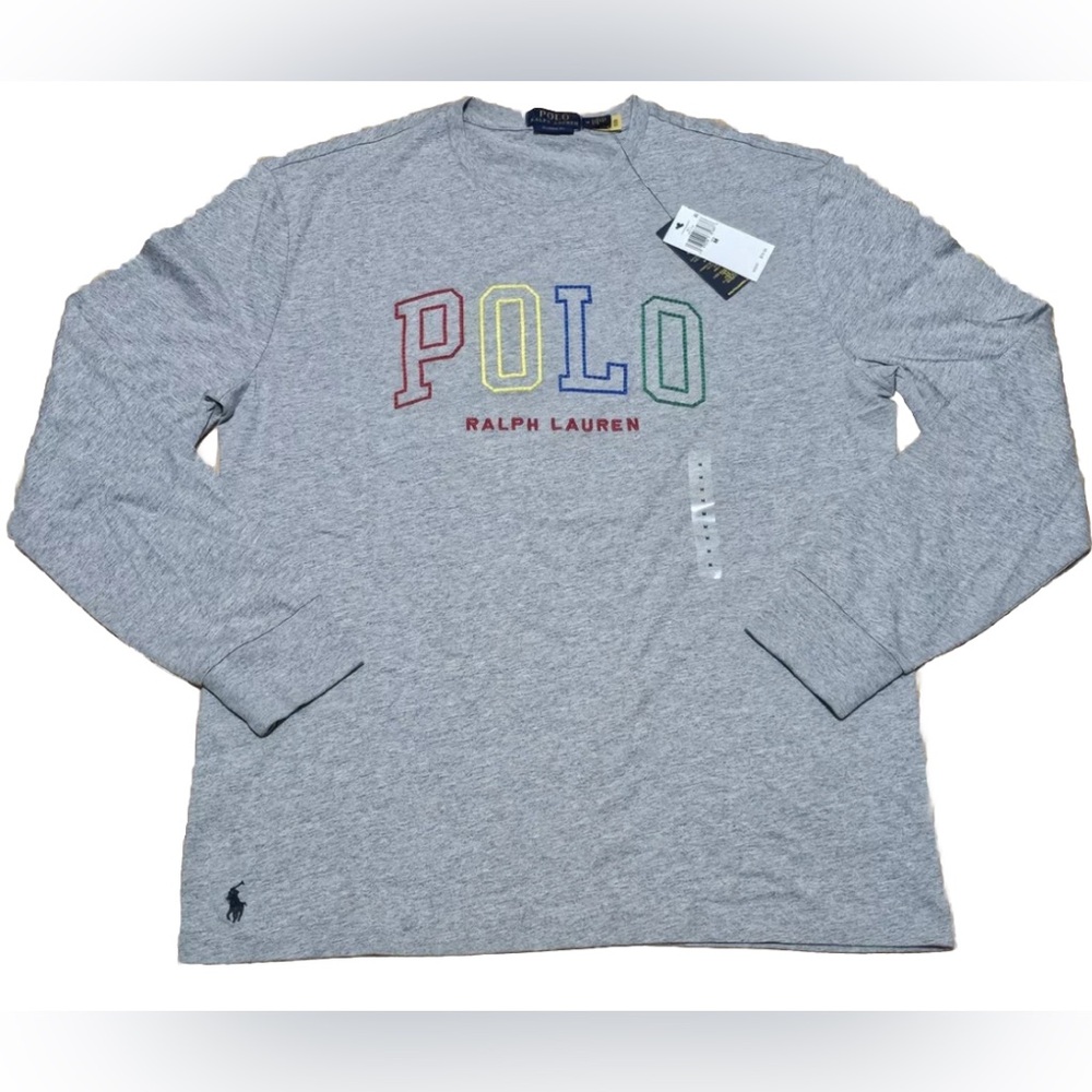 POLO RALPH LAUREN Big & Tall Men’sClassic Fit Logo Long Sleeve T-Shirt